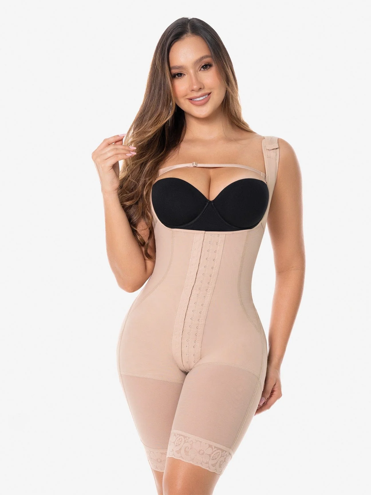 Sculpting Faja with Hooks & Thick Straps FJ135SR - Image 6