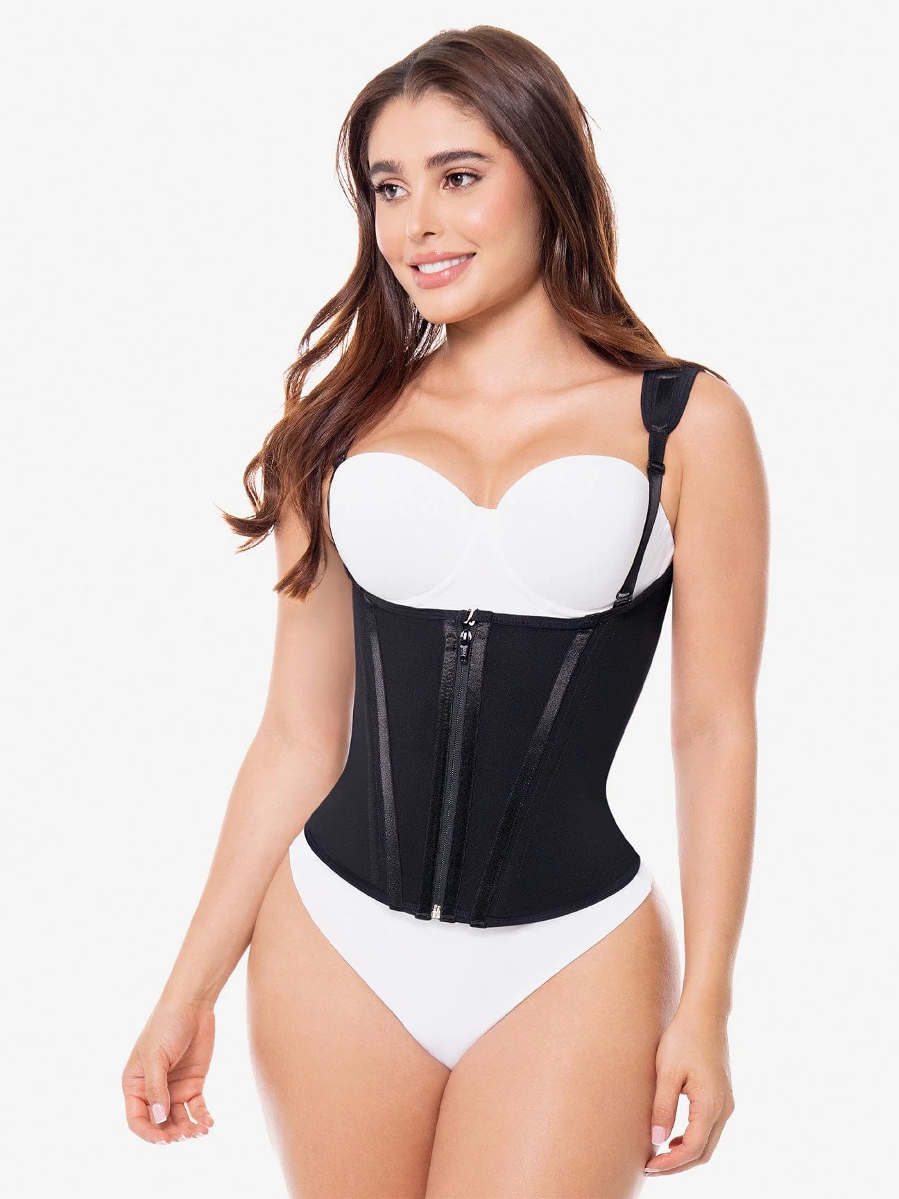 Ultra-Sculpt Waist Trainer Vest with Zipper & Hooks CH007RA - Image 9