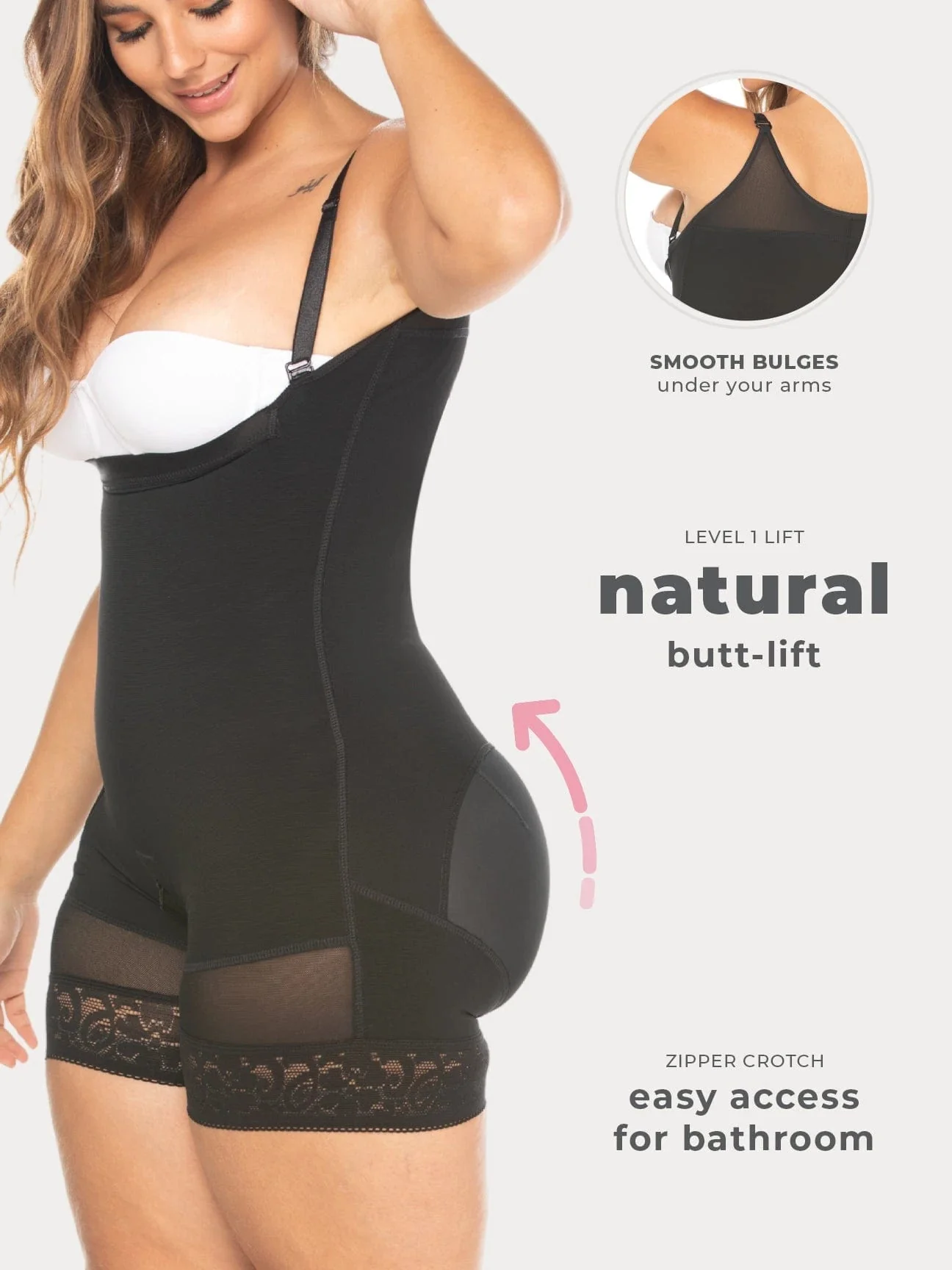 Sculpting Faja with Side Zipper NS046 - Image 3