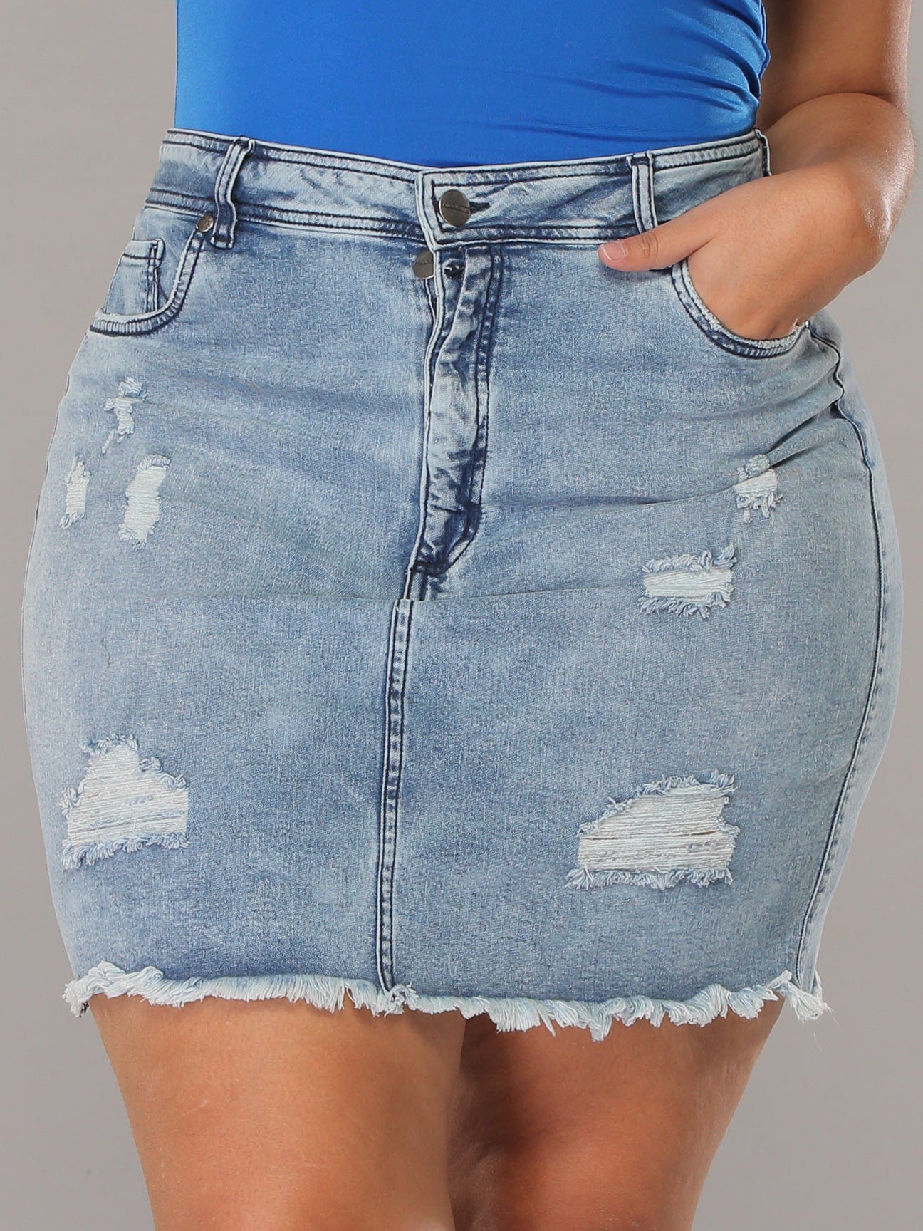 Slay Butt Lift Jean Skirt 14174 - Image 8
